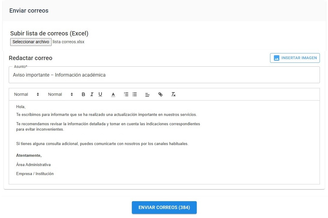 Enviar correos con EasyMail